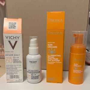 Vichy & Pacifica UV-Age Daily SPF 50+ Lotion - White